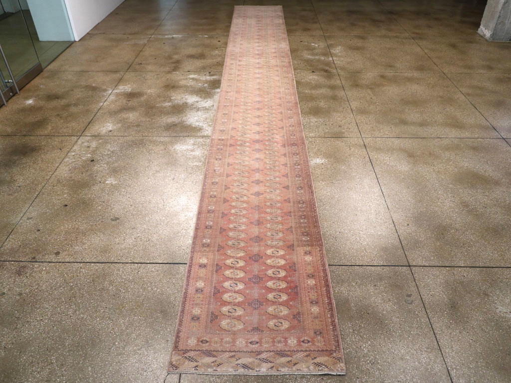 Vintage Central Asian Bokhara Long Runner, No.33199 - Galerie Shabab