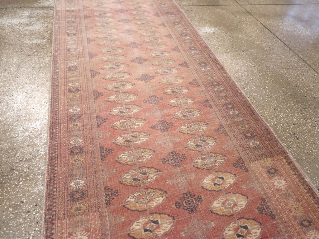 Vintage Central Asian Bokhara Long Runner, No.33199 - Galerie Shabab