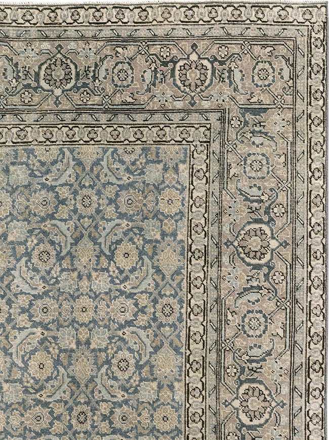 Antique Persian Tabriz Accent Carpet, No.33200 - Galerie Shabab