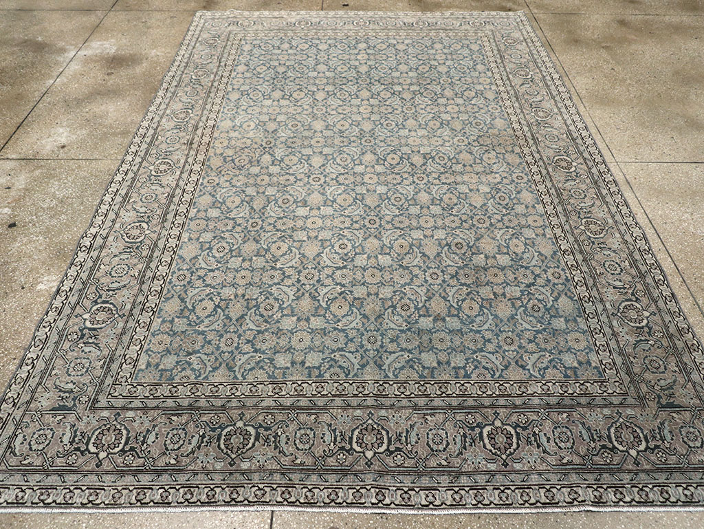 Antique Persian Tabriz Accent Carpet, No.33200 - Galerie Shabab