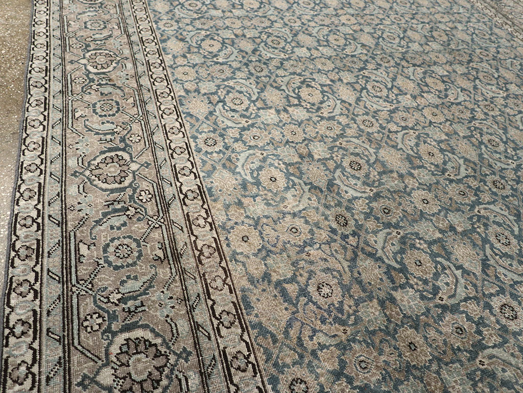 Antique Persian Tabriz Accent Carpet, No.33200 - Galerie Shabab