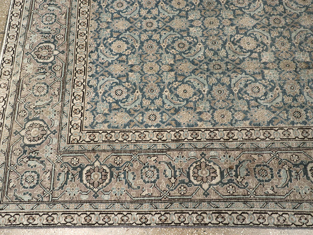 Antique Persian Tabriz Accent Carpet, No.33200 - Galerie Shabab