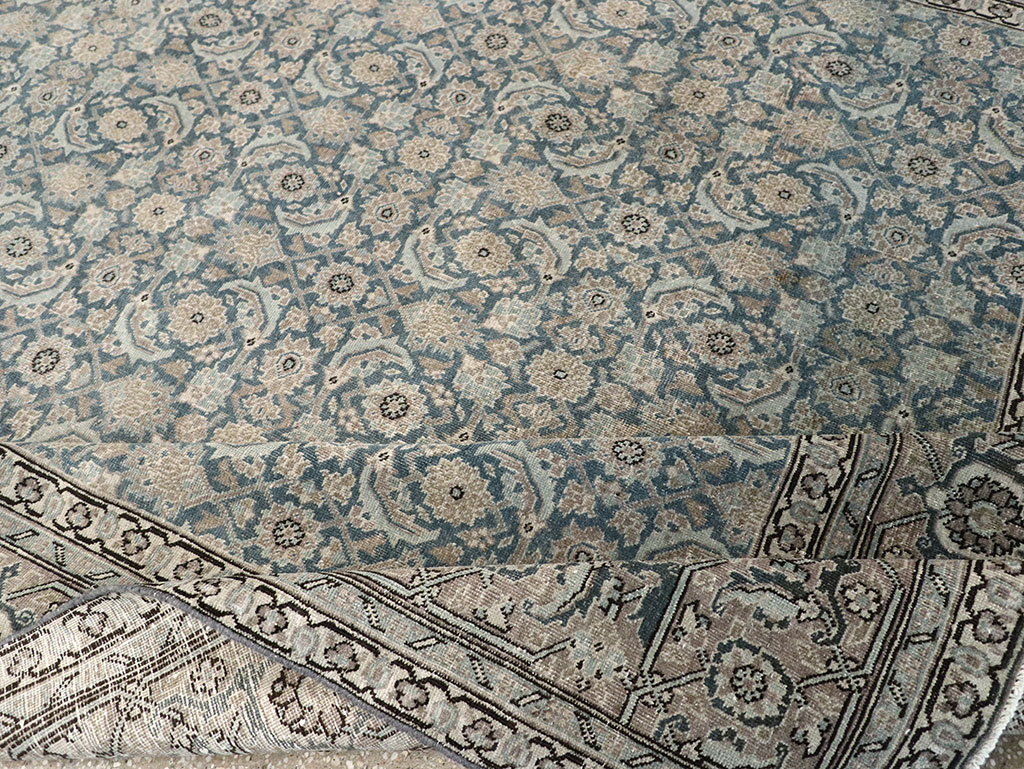 Antique Persian Tabriz Accent Carpet, No.33200 - Galerie Shabab