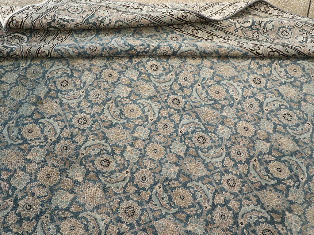 Antique Persian Tabriz Accent Carpet, No.33200 - Galerie Shabab