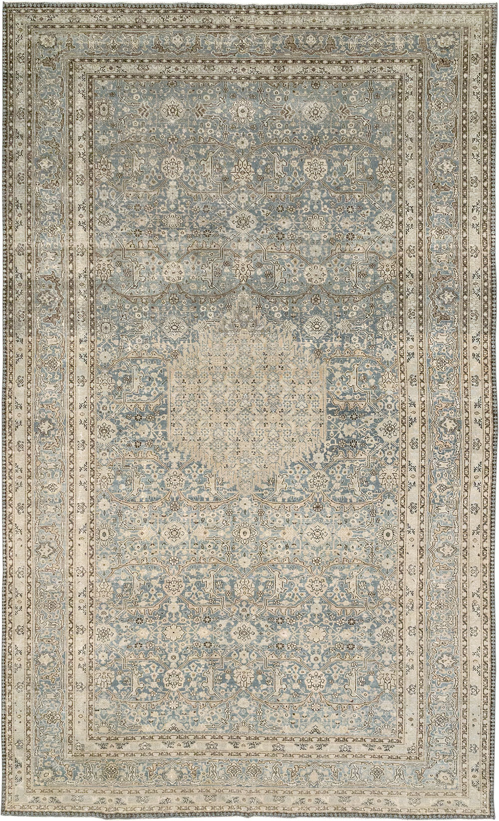 Antique Persian Tabriz Gallery Carpet, No.33201 - Galerie Shabab