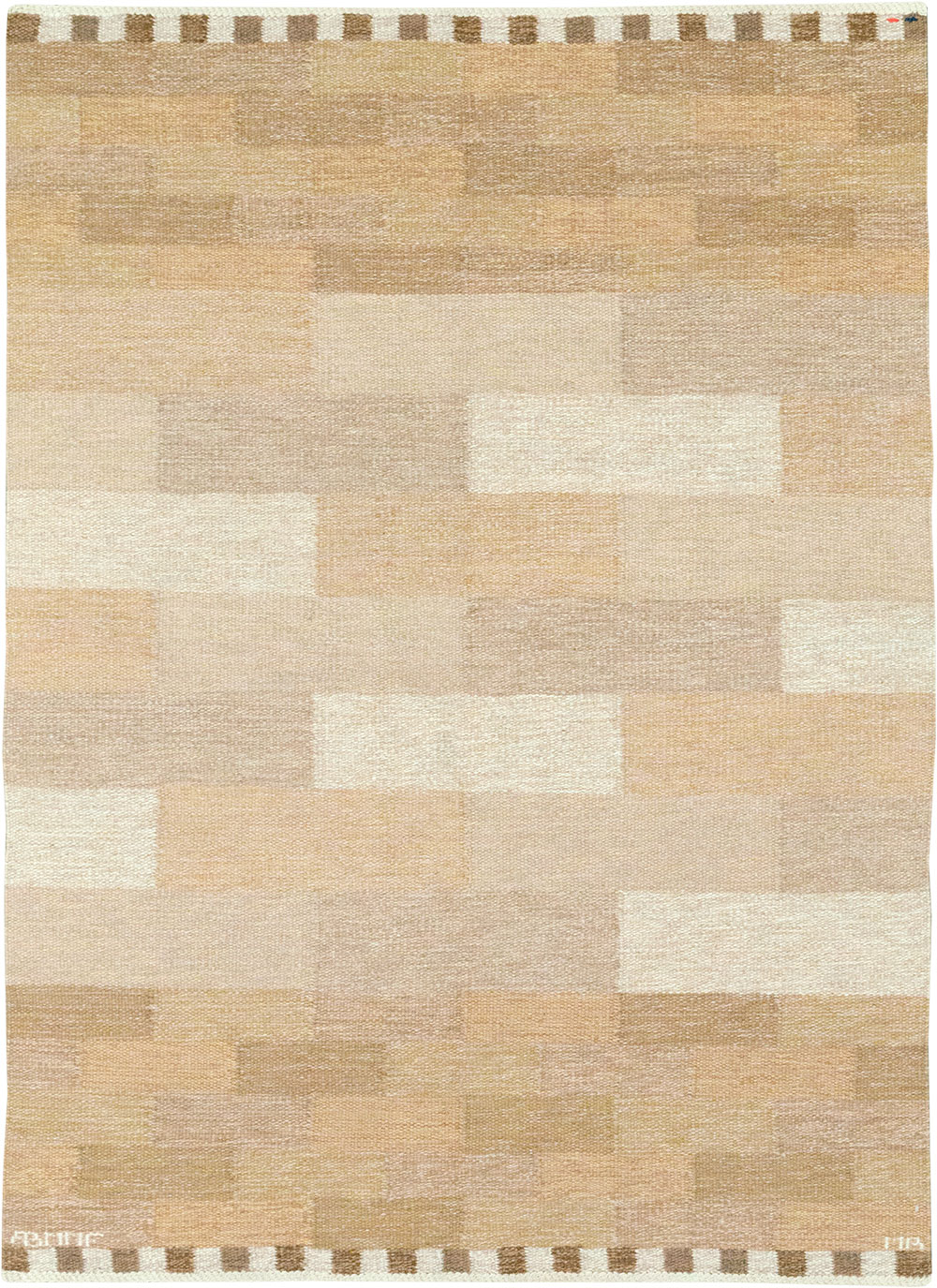 Vintage Swedish Flatweave Kilim Rug, No.33209 - Galerie Shabab