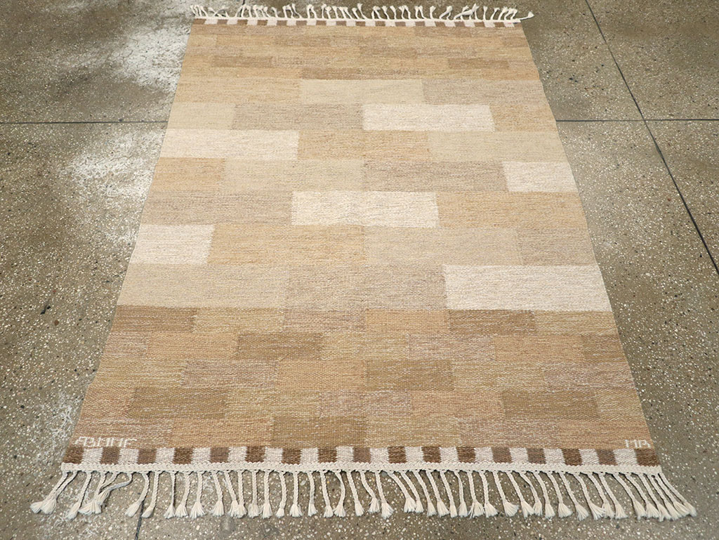 Vintage Swedish Flatweave Kilim Rug, No.33209 - Galerie Shabab