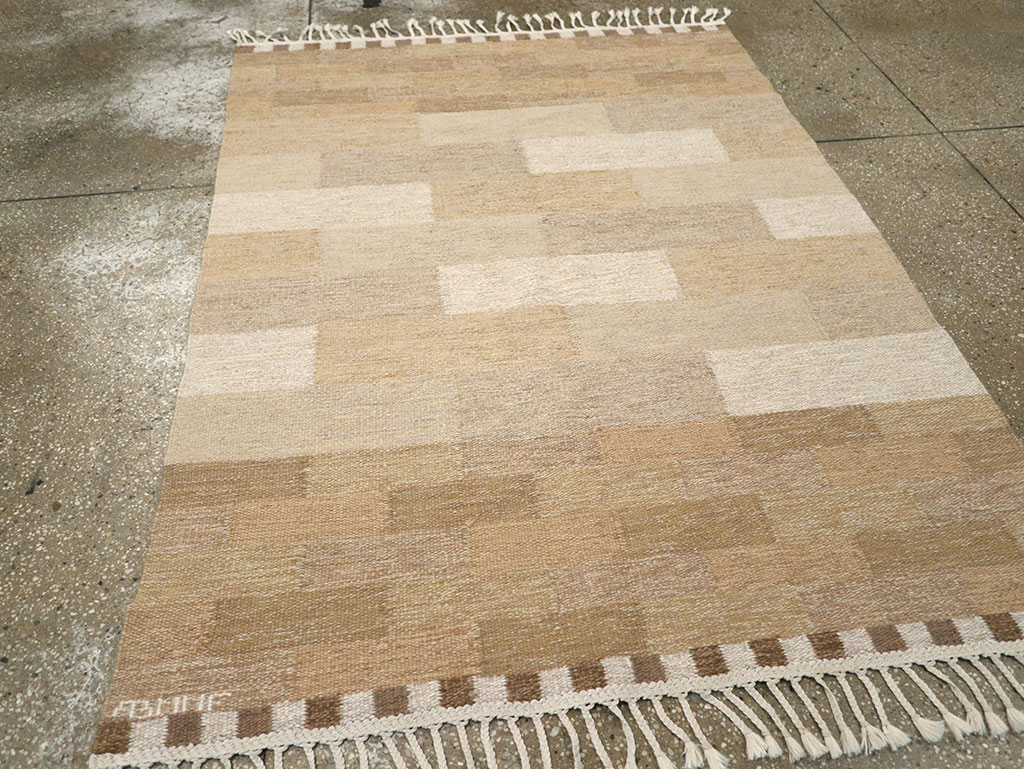 Vintage Swedish Flatweave Kilim Rug, No.33209 - Galerie Shabab