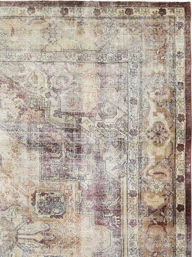 Antique Indian Agra Room Size Carpet, No.33211 - Galerie Shabab