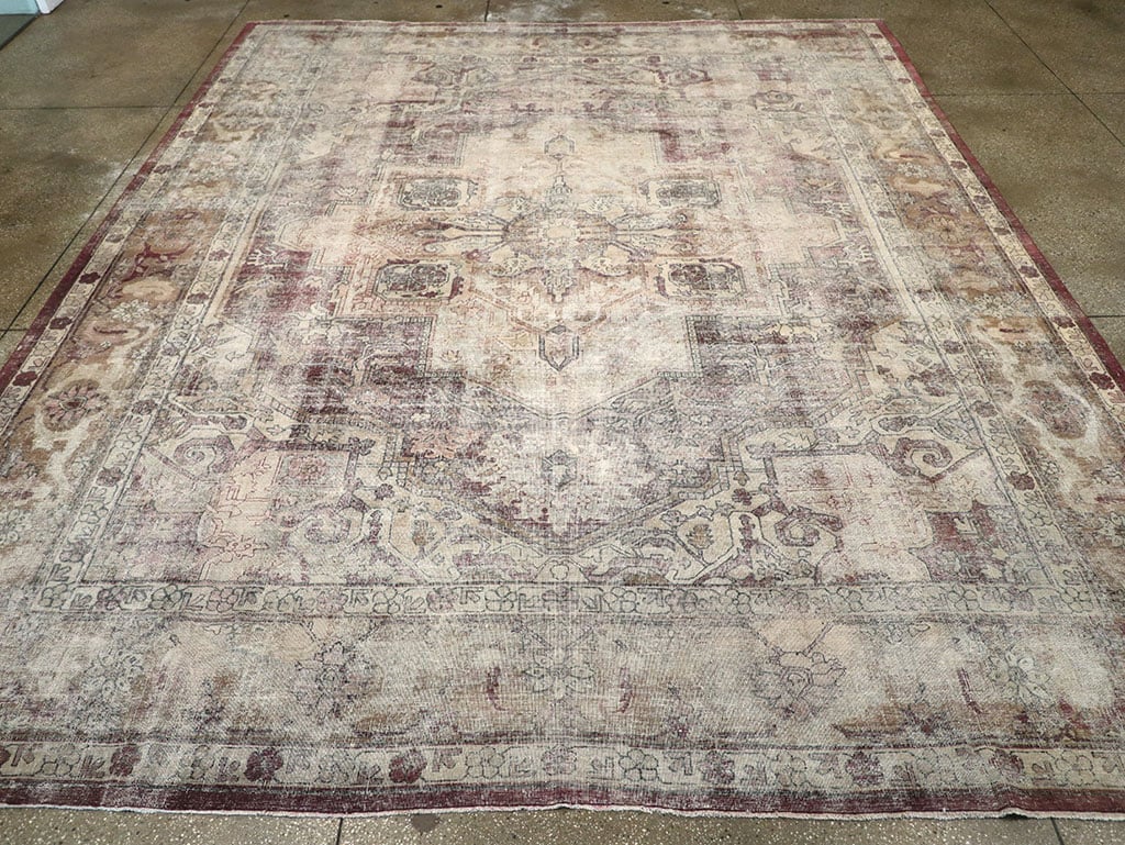 Antique Indian Agra Room Size Carpet, No.33211 - Galerie Shabab