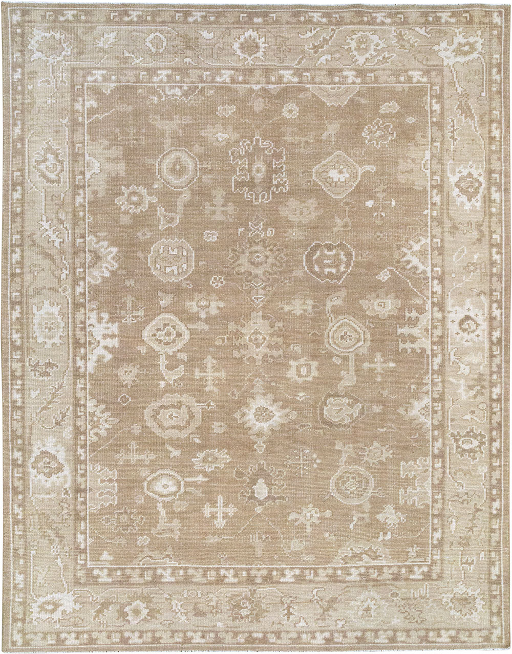 Modern Turkish Oushak Accent Carpet, No.33213 - Galerie Shabab