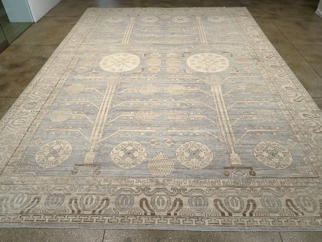 Modern East Turkestan Khotan Oversize Carpet, No.33214 - Galerie Shabab
