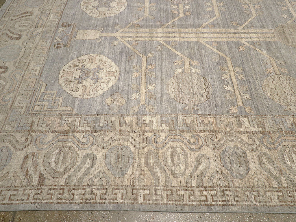 Modern East Turkestan Khotan Oversize Carpet, No.33214 - Galerie Shabab