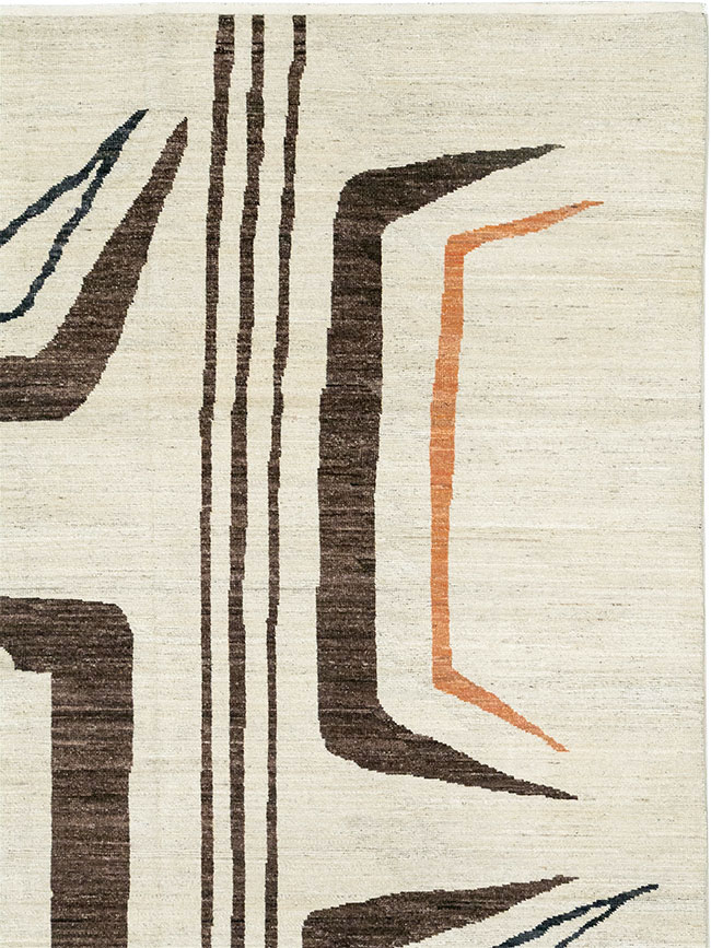 Modern Turkish Art Deco Room Size Carpet, No.33218 - Galerie Shabab