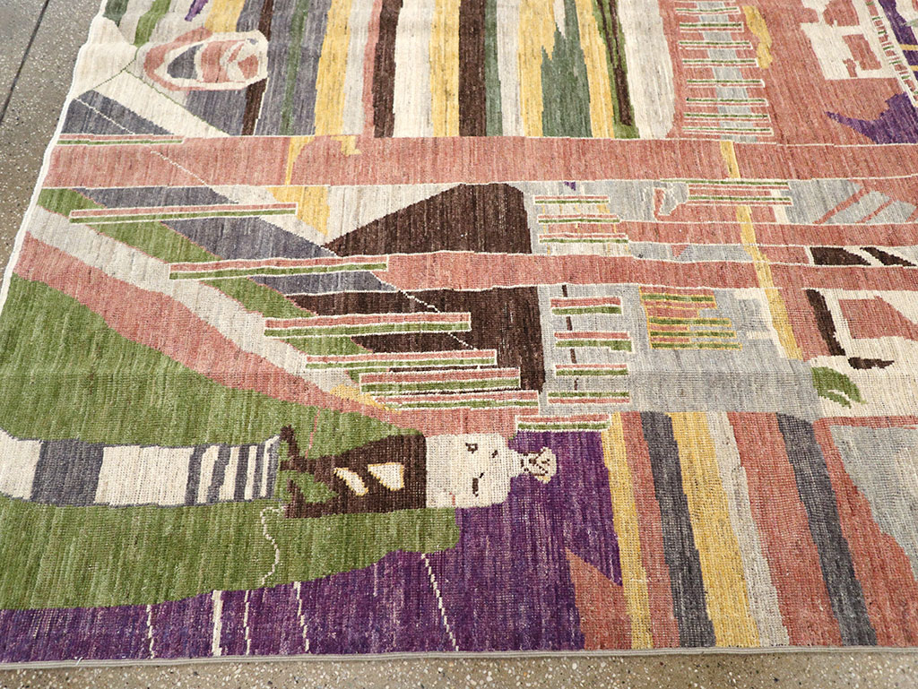 Modern East Turkestan Khotan Room Size Carpet, No.33219 - Galerie Shabab