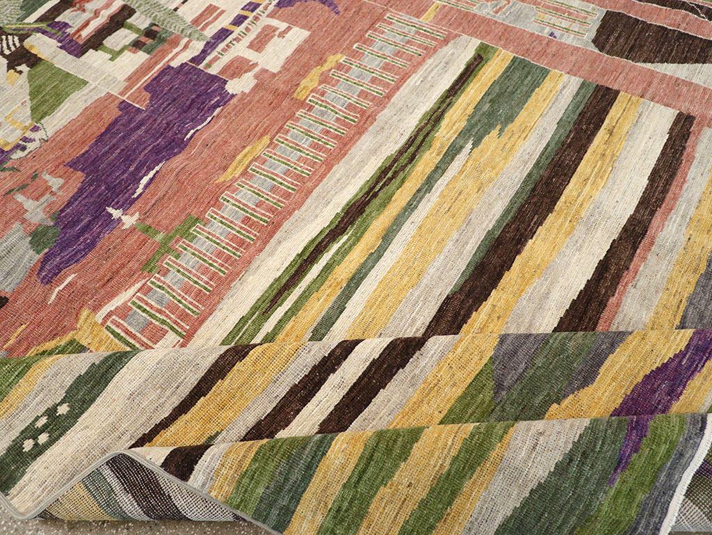 Modern East Turkestan Khotan Room Size Carpet, No.33219 - Galerie Shabab