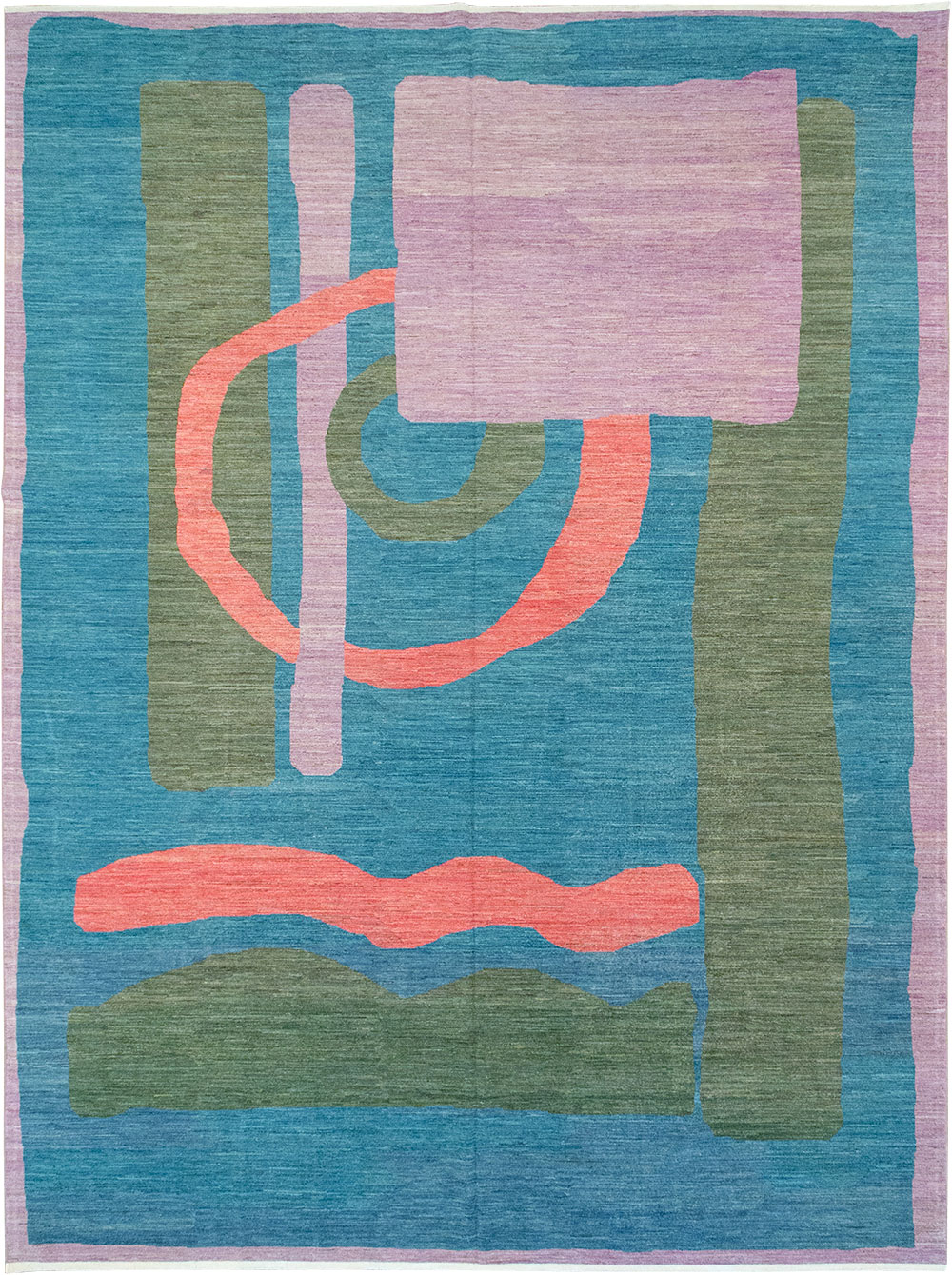 Modern East Turkestan Art Deco Large Carpet, No.33222 - Galerie Shabab