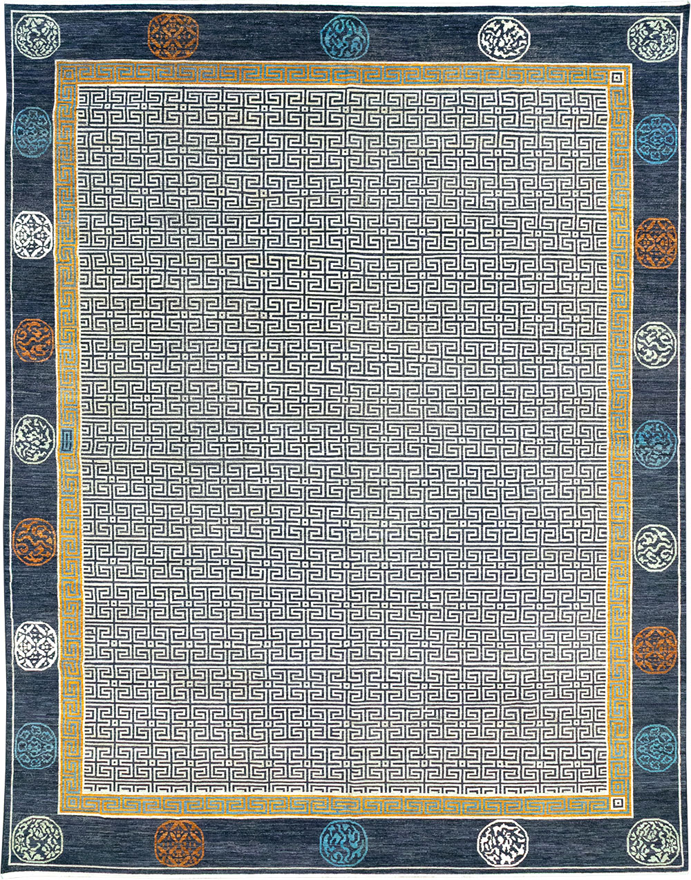 Modern East Turkestan Khotan Large Carpet, No.33223 - Galerie Shabab
