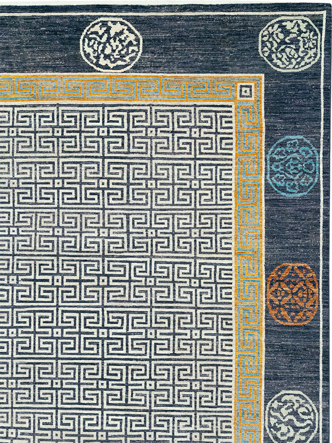 Modern East Turkestan Khotan Large Carpet, No.33223 - Galerie Shabab