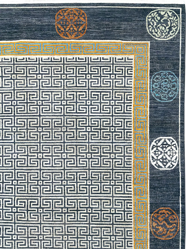 Modern East Turkestan Khotan Large Carpet, No.33223 - Galerie Shabab