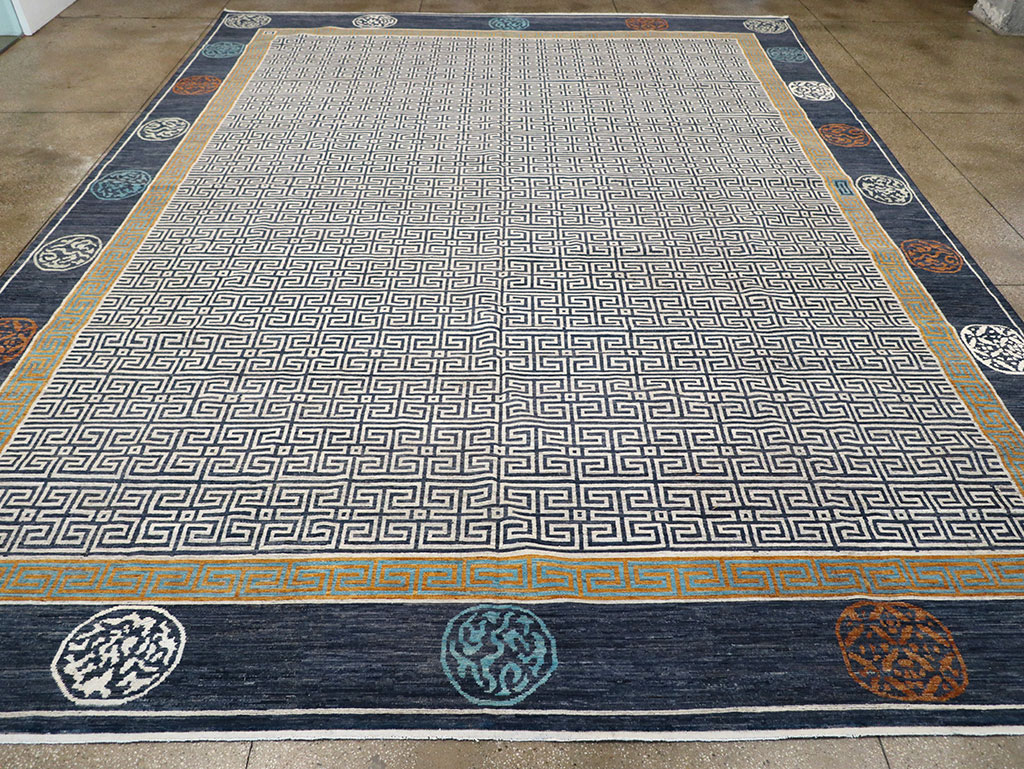 Modern East Turkestan Khotan Large Carpet, No.33223 - Galerie Shabab