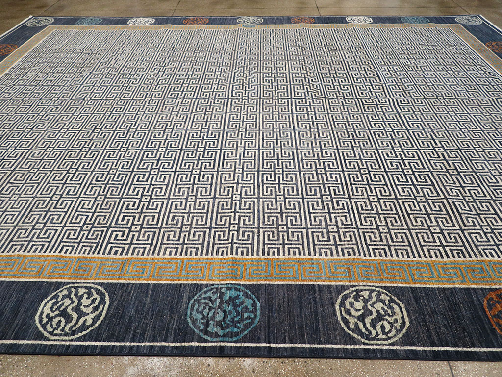 Modern East Turkestan Khotan Large Carpet, No.33223 - Galerie Shabab
