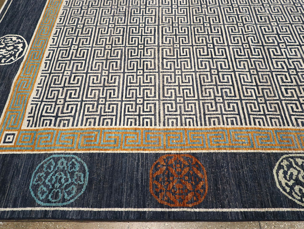 Modern East Turkestan Khotan Large Carpet, No.33223 - Galerie Shabab