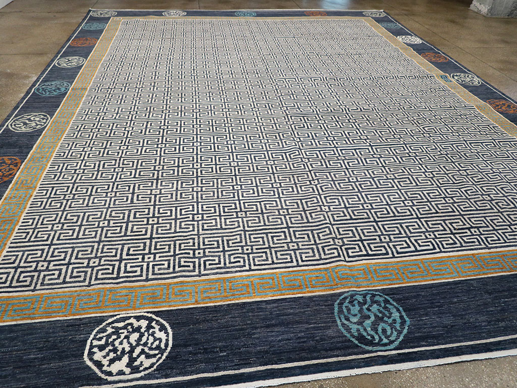 Modern East Turkestan Khotan Large Carpet, No.33223 - Galerie Shabab