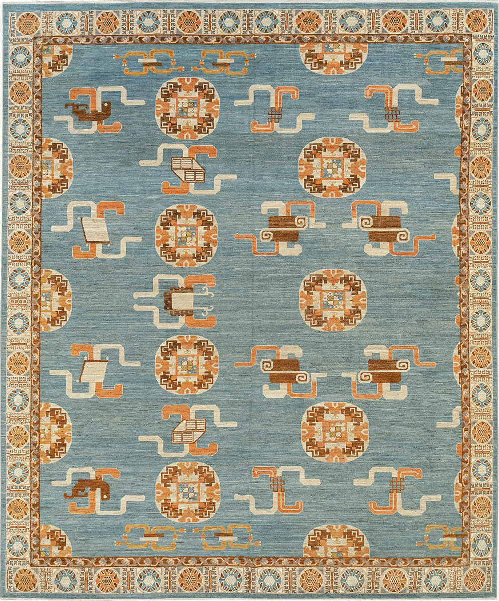Modern East Turkestan Khotan Large Room Size Carpet, No.33225 - Galerie Shabab