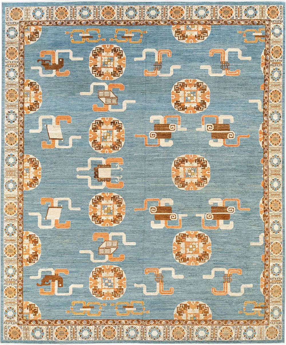Modern East Turkestan Khotan Large Room Size Carpet, No.33225 - Galerie Shabab