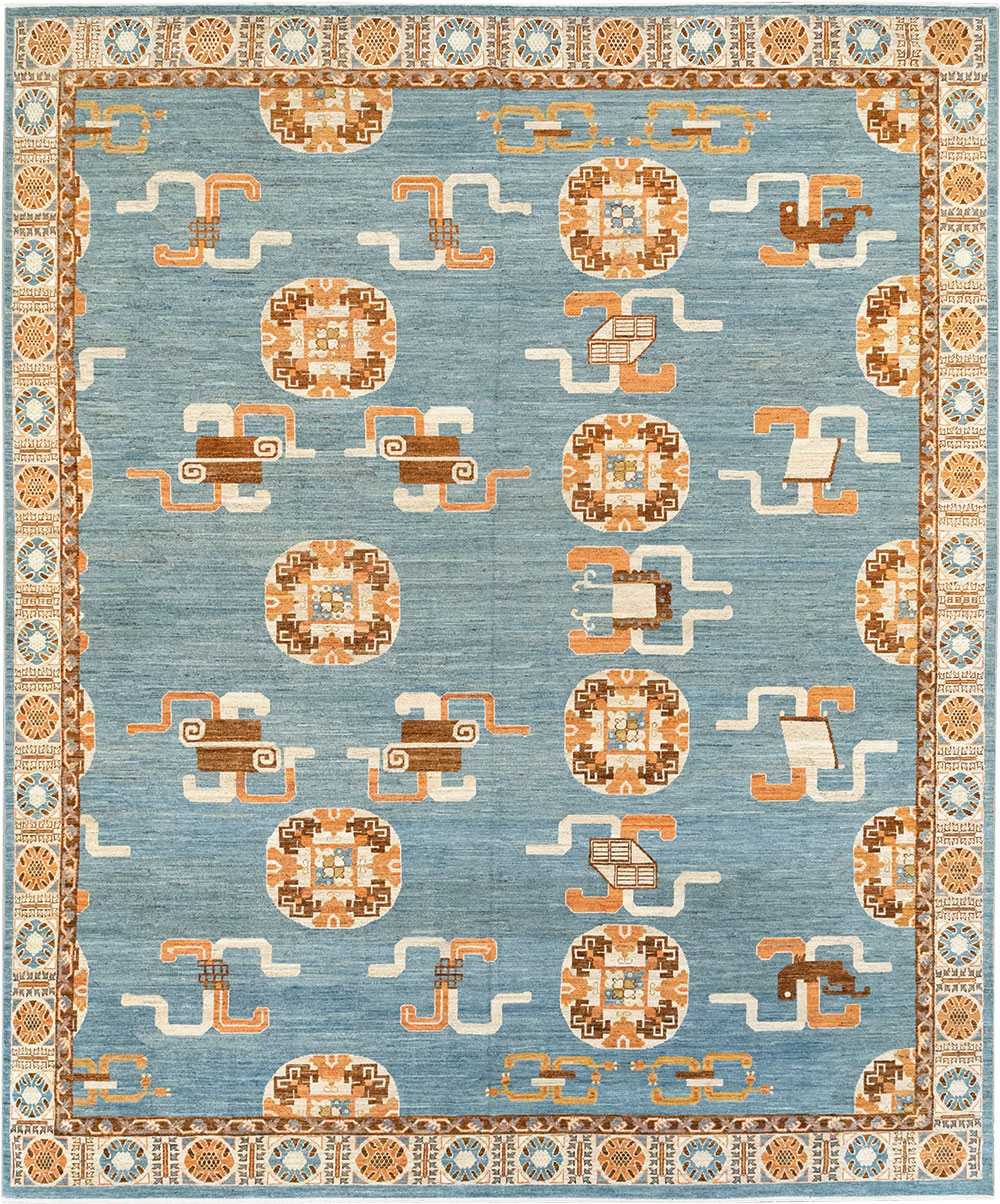 Modern East Turkestan Khotan Large Room Size Carpet, No.33225 - Galerie Shabab
