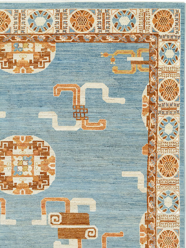 Modern East Turkestan Khotan Large Room Size Carpet, No.33225 - Galerie Shabab