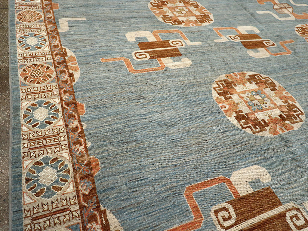 Modern East Turkestan Khotan Large Room Size Carpet, No.33225 - Galerie Shabab