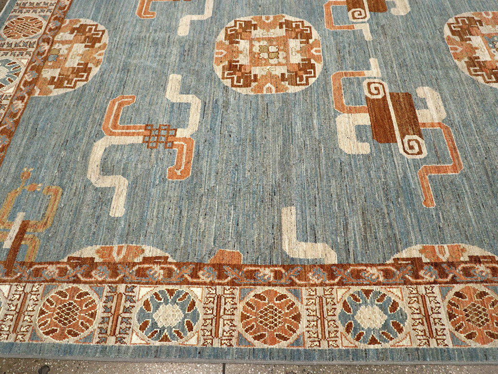 Modern East Turkestan Khotan Large Room Size Carpet, No.33225 - Galerie Shabab