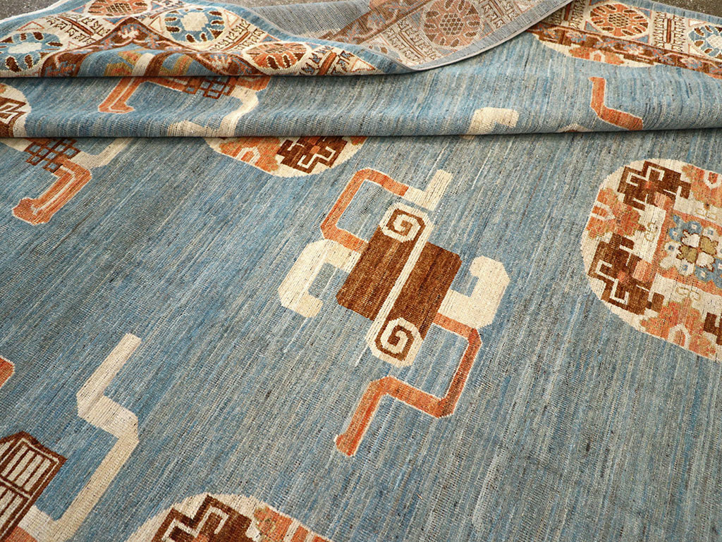 Modern East Turkestan Khotan Large Room Size Carpet, No.33225 - Galerie Shabab