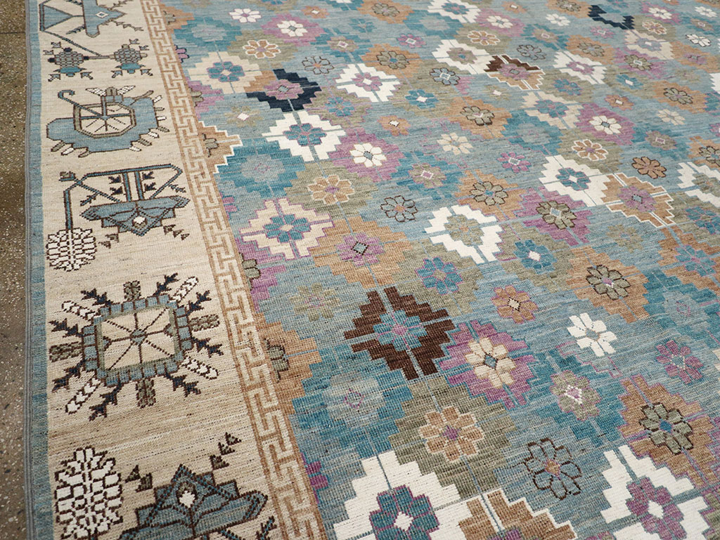 Modern East Turkestan Khotan Room Size Carpet, No.33226 - Galerie Shabab