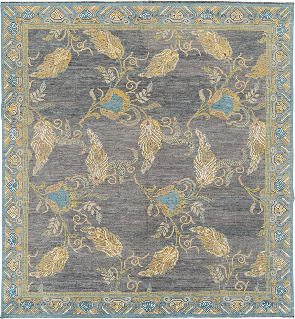 Modern East Turkestan Khotan Room Size Carpet, No.33227 - Galerie Shabab