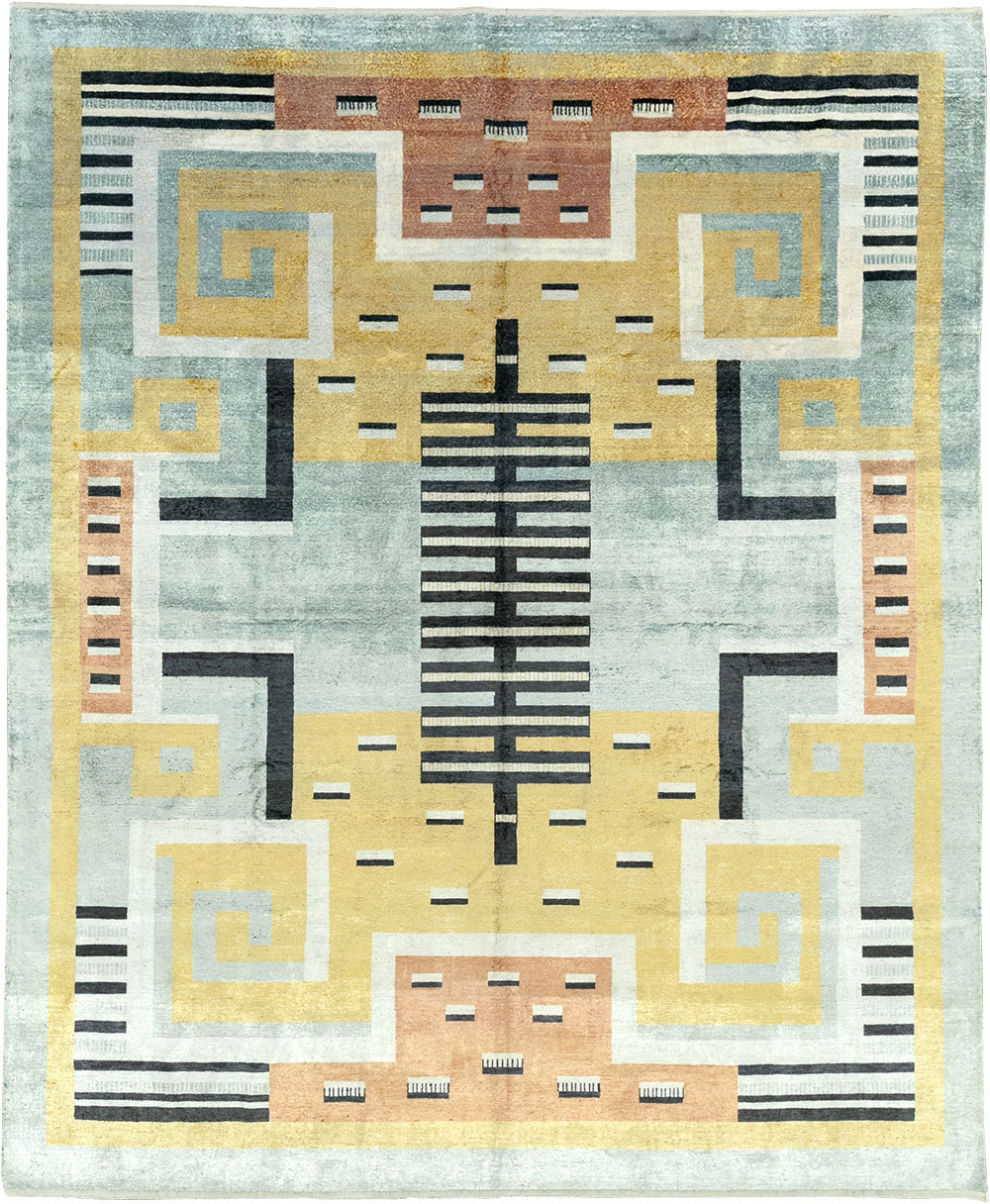 Modern East Turkestan Silk Khotan Room Size Carpet, No.33230 - Galerie Shabab