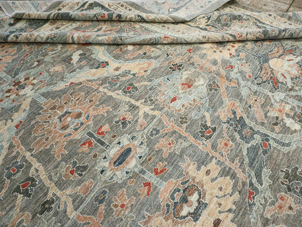 Modern Persian Sultanabad Oversize Carpet, No.33239 - Galerie Shabab