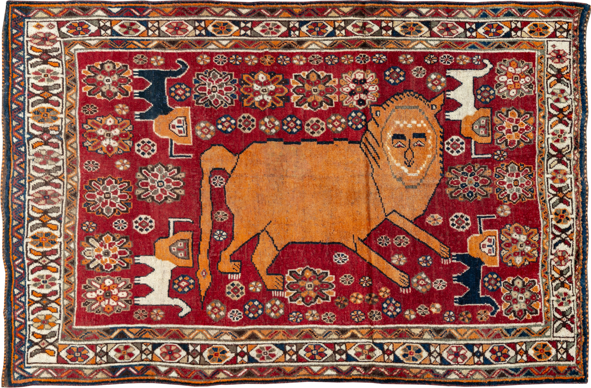 Antique Persian Pictorial Gabbeh Rug, No.33247 - Galerie Shabab