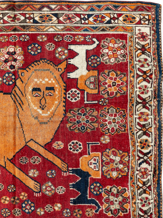 Antique Persian Pictorial Gabbeh Rug, No.33247 - Galerie Shabab