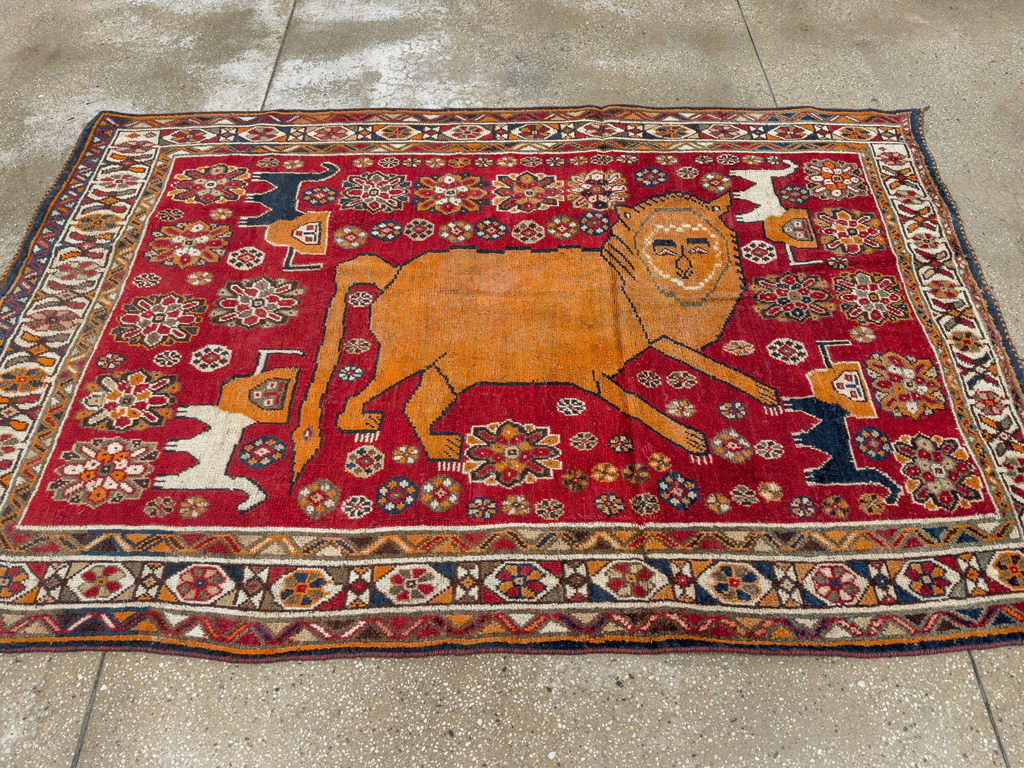 Antique Persian Pictorial Gabbeh Rug, No.33247 - Galerie Shabab