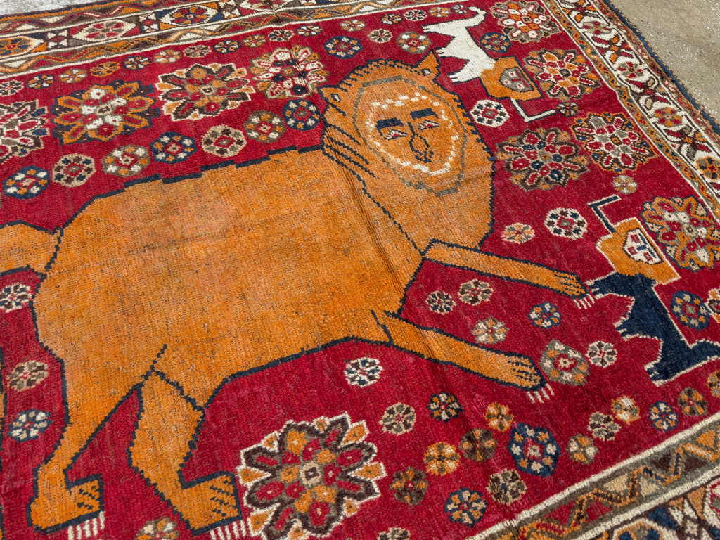 Antique Persian Pictorial Gabbeh Rug, No.33247 - Galerie Shabab