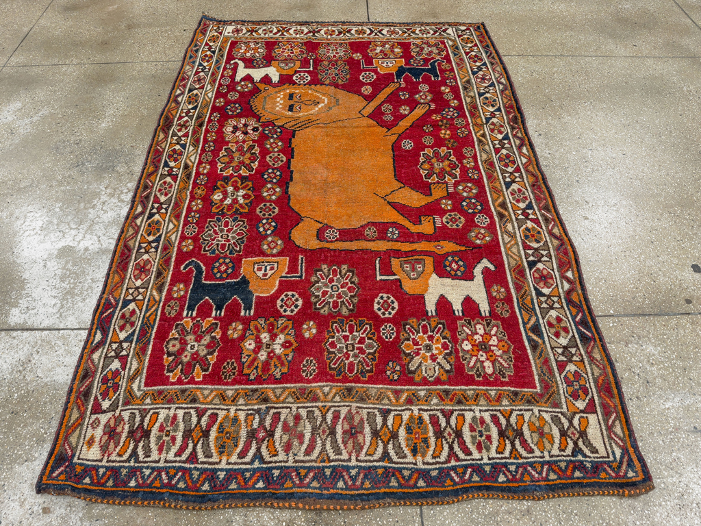Antique Persian Pictorial Gabbeh Rug, No.33247 - Galerie Shabab