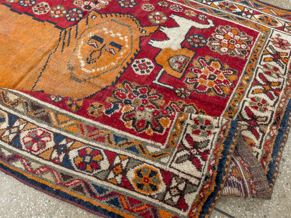 Antique Persian Pictorial Gabbeh Rug, No.33247 - Galerie Shabab