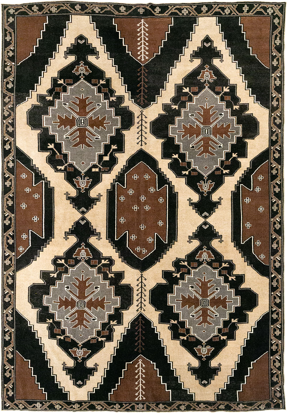 Vintage Turkish Anatolian Large Room Size Carpet, No.33255 - Galerie Shabab