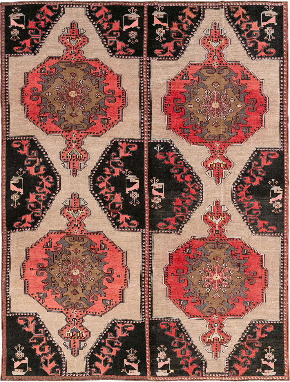 Vintage Turkish Anatolian Room Size Carpet, No.33256 - Galerie Shabab