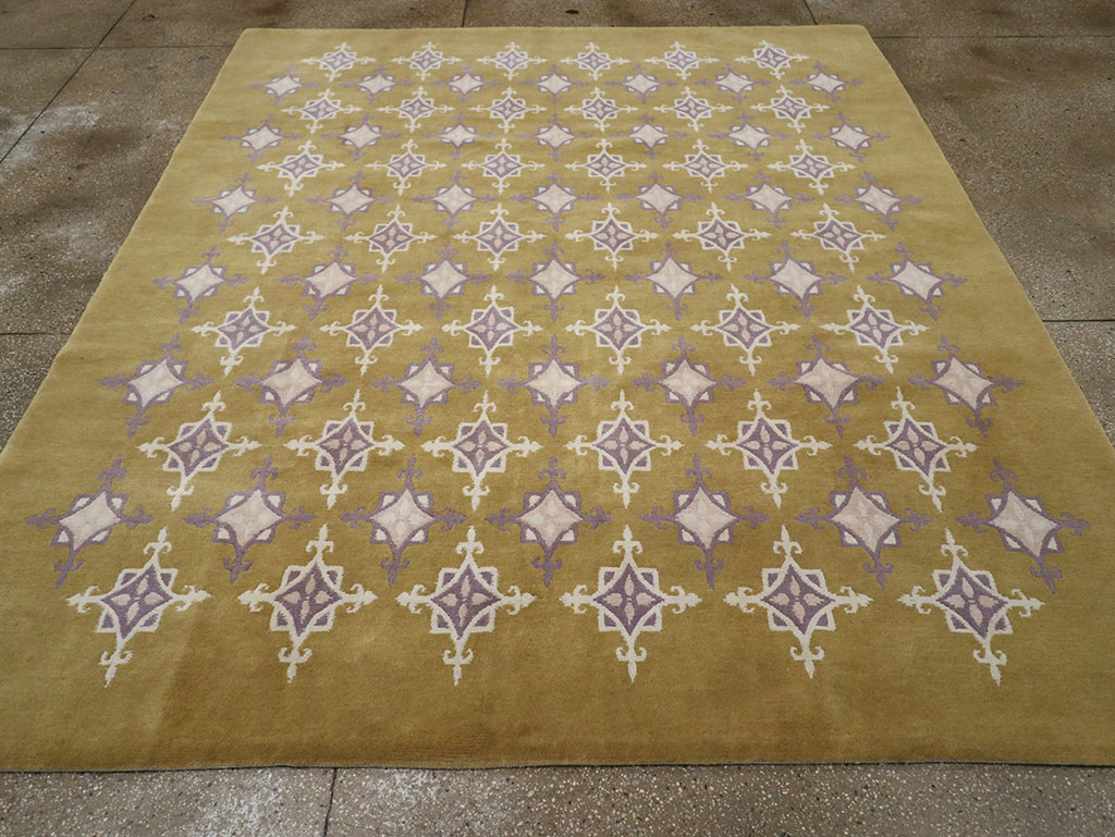 Modern Tibetan Contemporary Room Size Carpet, No.33261 - Galerie Shabab