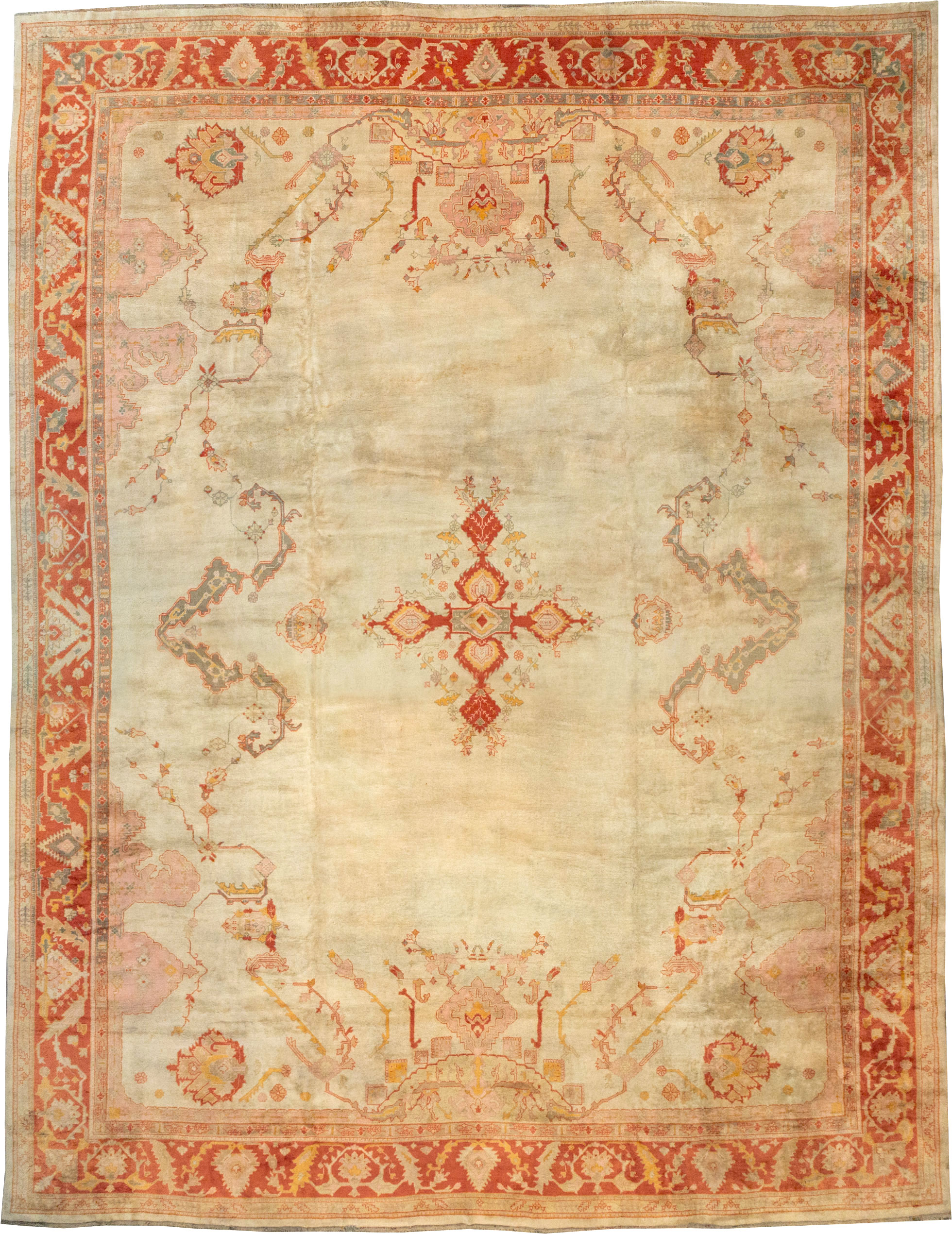 Antique Turkish Oushak Oversize Rug, No.33264 - Galerie Shabab