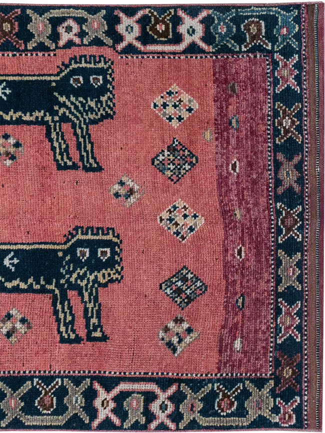 Vintage Turkish Anatolian Pictorial Runner, No.33267 - Galerie Shabab